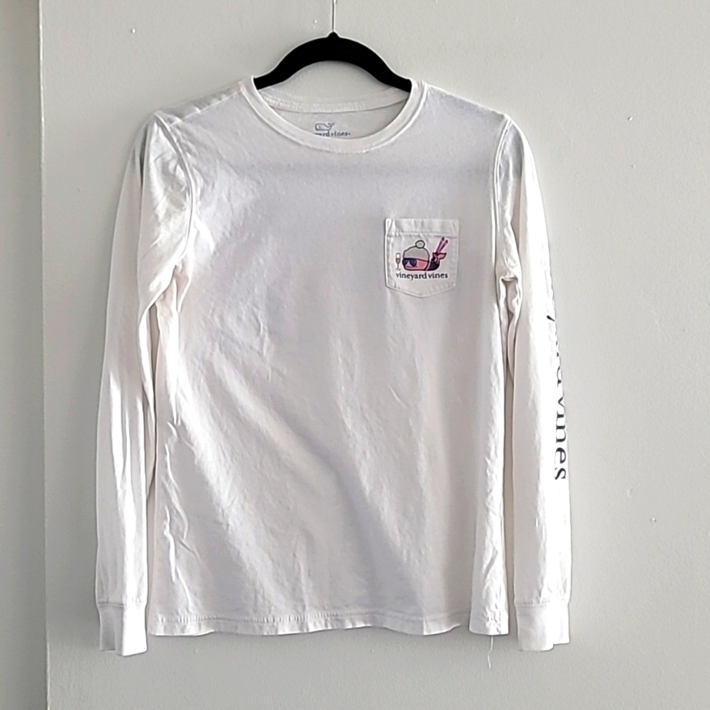 Vineyard Vines white Ski Resort long sleeve tee size XS